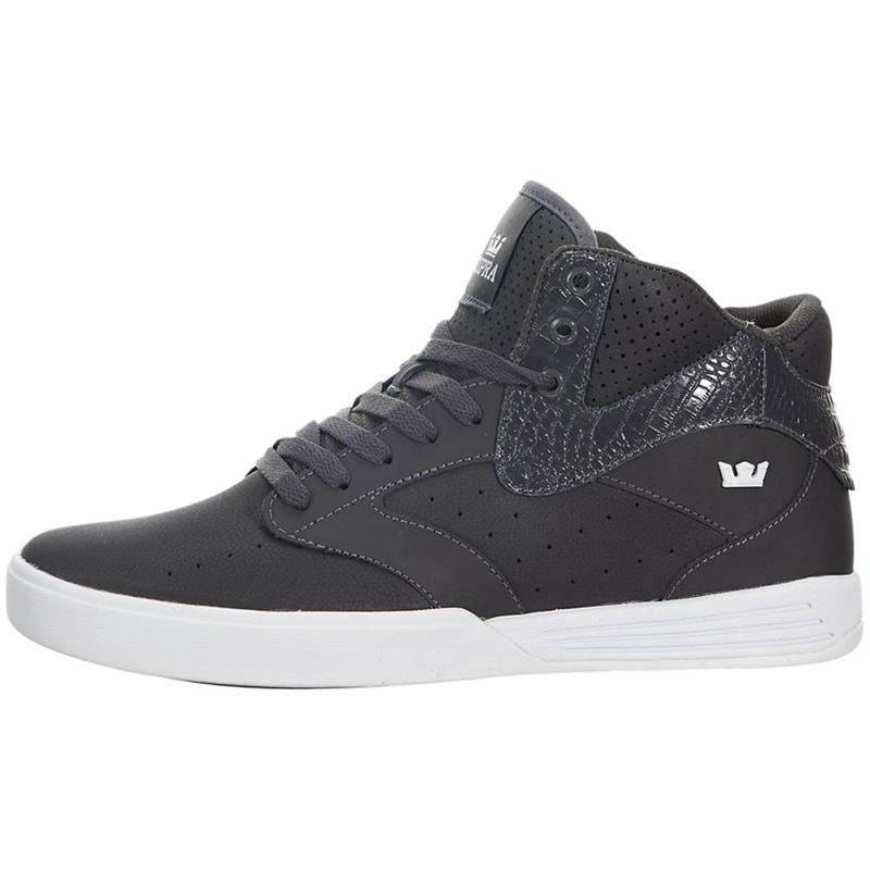 Buty Supra KHAN - Buty Skate Męskie - Szare (NTKL-78952)